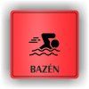 Cedule bazén – plast (piktogram)