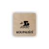 Cedule koupaliště | Piktogram (čtverec)