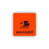 Cedule koupaliště | Piktogram (čtverec)