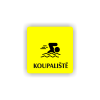 Cedule koupaliště | Piktogram (čtverec)