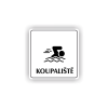 Cedule koupaliště | Piktogram (čtverec)