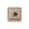 Cedule koupaliště | Piktogram (čtverec)