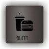 Cedule bufet – plast (piktogram)