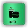 Cedule bufet – plast (piktogram)