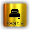 Piktogram - POKOJ Č. XXXX (ČÍSLO)