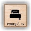 Piktogram - POKOJ Č. XXXX (ČÍSLO)