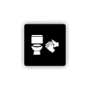 Cedule wc | Piktogram (čtverec)