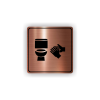 Cedule wc | Piktogram (čtverec)
