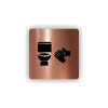Cedule wc | Piktogram (čtverec)