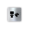 Cedule wc | Piktogram (čtverec)