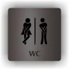 Cedule wc ženy, muži – plast (piktogram)