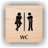 Cedule wc ženy, muži – plast (piktogram)