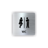 Cedule wc ženy, muži | Piktogram (čtverec)