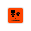 Cedule wc umývárna | Piktogram (čtverec)