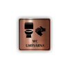 Cedule wc umývárna | Piktogram (čtverec)