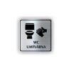 Cedule wc umývárna | Piktogram (čtverec)