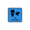 Cedule wc umývárna | Piktogram (čtverec)