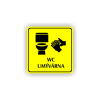 Cedule wc umývárna | Piktogram (čtverec)