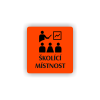 Cedule školící místnost | Piktogram (čtverec)