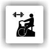 Cedule fitness – plast (piktogram)