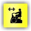 Cedule fitness – plast (piktogram)