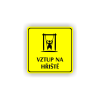 Cedule vstup na hřiště | Piktogram (čtverec)