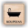 Cedule koupelna – plast (piktogram)