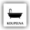Cedule koupelna – plast (piktogram)