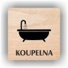 Cedule koupelna – plast (piktogram)