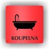 Cedule koupelna – plast (piktogram)