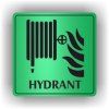 Cedule hydrant – plast (piktogram)