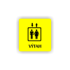 Cedule výtah | Piktogram (čtverec)