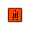 Cedule výtah | Piktogram (čtverec)