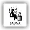 Cedule sauna – plast (piktogram)