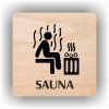 Cedule sauna – plast (piktogram)