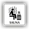Cedule sauna – plast (piktogram)