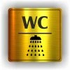 Cedule wc sprcha – plast (piktogram)