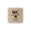 Cedule wc sprcha | Piktogram (čtverec)