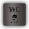 Cedule wc sprcha – plast (piktogram)