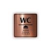 Cedule wc sprcha | Piktogram (čtverec)