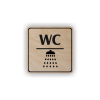 Cedule wc sprcha | Piktogram (čtverec)