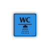 Cedule wc sprcha | Piktogram (čtverec)
