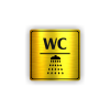 Cedule wc sprcha | Piktogram (čtverec)