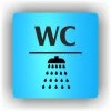 Cedule wc sprcha – plast (piktogram)