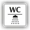 Cedule wc sprcha – plast (piktogram)