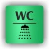 Cedule wc sprcha – plast (piktogram)