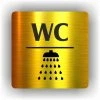 Cedule wc sprcha – plast (piktogram)