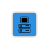 Cedule server | Piktogram (čtverec)