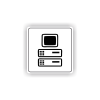 Cedule server | Piktogram (čtverec)