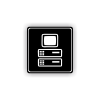 Cedule server | Piktogram (čtverec)